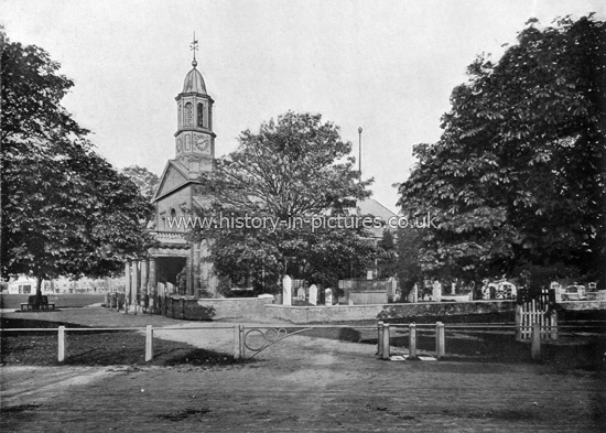 Kew Church, Richmond. 1890's.